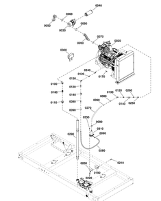 Engine Group Diagram and Parts List for 080084-00  Briggs and Stratton Generator